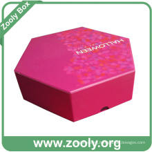 Printed Hexagon Rigid Cardboard Paper Gift Box (ZG002)